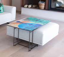 Столик Fama Комплект пуф и стол Klee арт. 114190