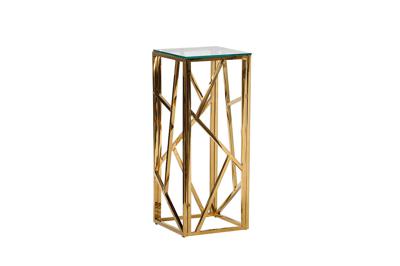 Столик Garda Decor 47ED-FS015GOLD	Стол журнальный высокий прозр.стекло/зол.30*30*75 арт. 47ED-FS015GOLD