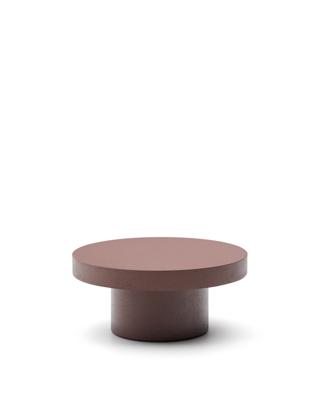 Столик La Forma (ех Julia Grup) Aiguablava Журнальный столик терракотовый цементный Ø66 см арт. 251220