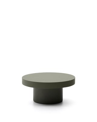 Столик La Forma (ех Julia Grup) Aiguablava Журнальный столик зеленый цементный Ø66 см арт. 251206