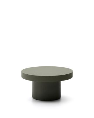 Столик La Forma (ех Julia Grup) Aiguablava Журнальный столик зеленый цементный Ø90 см арт. 251200