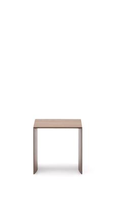 Столик La Forma (ех Julia Grup) Litto Приставной столик из шпона ореха натурального цвета 55 x 40 см арт. 250944
