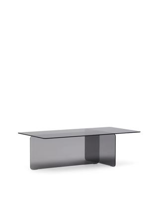 Столик La Forma (ех Julia Grup) Журнальный столик Zaren из серого закаленного стекла, 120 x 60 см арт. 253551