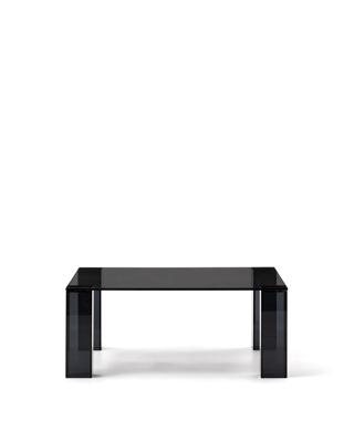 Столик La Forma (ех Julia Grup) Журнальный столик Adularia из стекла темно-серого цвета 85 x 85 арт. 205348