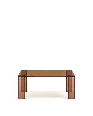 Столик La Forma (ех Julia Grup) Журнальный столик Adularia из стекла коричневого цвета 85 x 85 арт. 205352