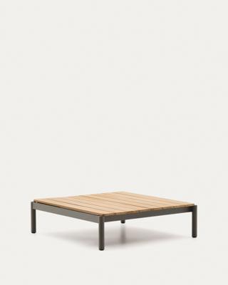 Столик La Forma (ех Julia Grup) Журнальный столик Sorells из зеленого алюминия и тикового дерева 89 x 91 см арт. 253949