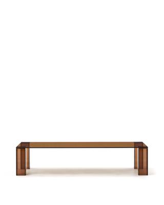 Столик La Forma (ех Julia Grup) Журнальный столик Adularia из стекла коричневого цвета 140 x 60 арт. 205346