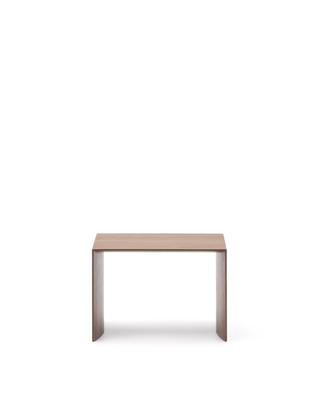 Столик La Forma (ех Julia Grup) Litto Приставной столик из шпона ореха натурального цвета 55 x 40 см арт. 250944