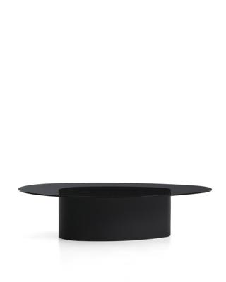 Столик La Forma (ех Julia Grup) Журнальный столик Olir из черной стали и стекла 140 x 80 см арт. 482451