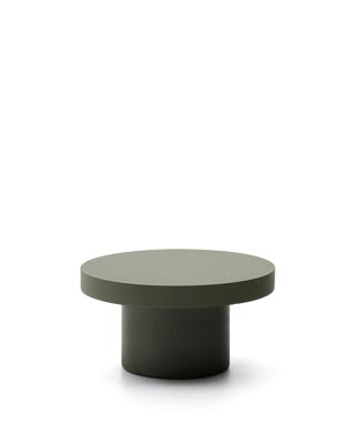 Столик La Forma (ех Julia Grup) Aiguablava Журнальный столик зеленый цементный Ø90 см арт. 251200