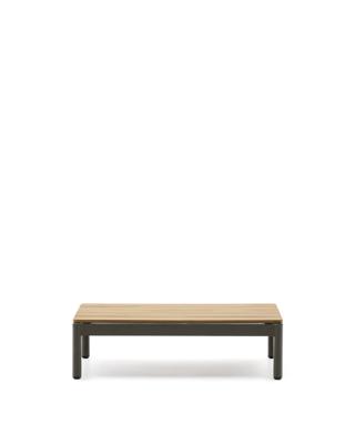 Столик La Forma (ех Julia Grup) Журнальный столик Sorells из зеленого алюминия и тикового дерева 52,4 x 91 см арт. 253945