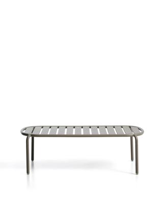 Столик La Forma (ех Julia Grup) Уличный журнальный столик Joncols из алюминия с бежевой отделкой Ø 113 x 65 см арт. 482265