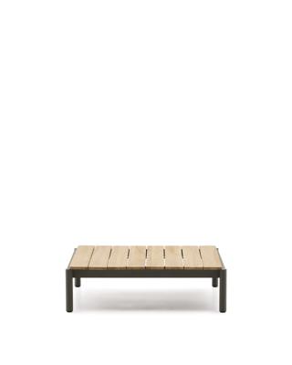 Столик La Forma (ех Julia Grup) Журнальный столик Sorells из зеленого алюминия и тикового дерева 89 x 91 см арт. 253949