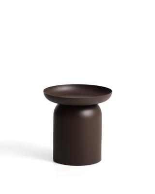 Столик La Forma (ех Julia Grup) Уличный столик Arcola из темно-коричневого алюминия, диаметр 45 см арт. 482177