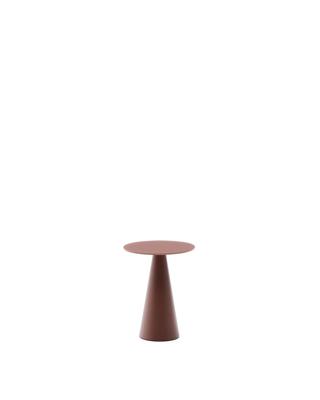 Столик La Forma (ех Julia Grup) Журнальный столик Wilshire из стекла и стали терракотовый Ø30cm арт. 253555