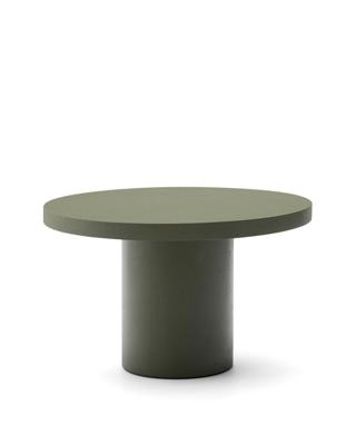 Столик La Forma (ех Julia Grup) Aiguablava Журнальный столик зеленый цементный Ø120 см арт. 251188