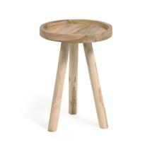 Столик La Forma (ех Julia Grup) Приставной столик Glenda из массива тика Ø 35 см арт. 101087