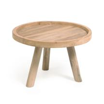 Столик La Forma (ех Julia Grup) Кофейный столик Glenda из массива тика Ø 55 см арт. 101072
