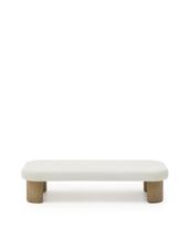 Столик La Forma (ех Julia Grup) Журнальный столик Labra из цемента и акации 140 x 70 см арт. 262269