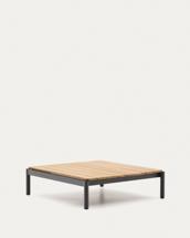 Столик La Forma (ех Julia Grup) Журнальный столик Sorells из серого алюминия и тикового дерева 89 x 91 см арт. 253947