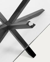 Столик La Forma (ех Julia Grup) Стол журнальный Argon черный металл арт. 071076