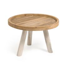 Столик La Forma (ех Julia Grup) Кофейный столик Glenda из массива тика Ø 55 см арт. 101072