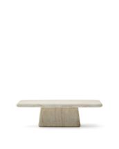 Столик La Forma (ех Julia Grup) Журнальный столик Drasi из цемента с отделкой под травертин 140 x 70 см арт. 253647