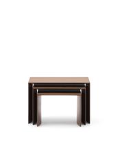 Столик La Forma (ех Julia Grup) Litto Комплект из 3-х столиков из орехового шпона с отделкой натурального цвета арт. 250938