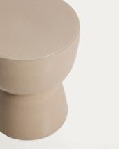 Столик La Forma (ех Julia Grup) Уличный приставной столик Mesquida из керамики с глазурью цвета экрю 35 см арт. 482303