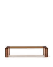 Столик La Forma (ех Julia Grup) Журнальный столик Adularia из стекла коричневого цвета 140 x 60 арт. 205346