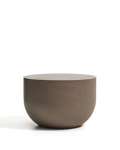 Столик La Forma (ех Julia Grup) Уличный столик Garbet из коричневого бетона, диаметр 60 см арт. 482243