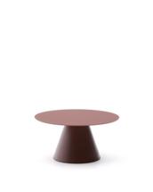 Столик La Forma (ех Julia Grup) Журнальный столик Wilshire из стекла и стали терракотовый Ø80cm арт. 253563