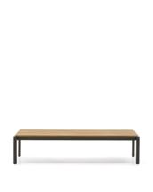 Столик La Forma (ех Julia Grup) Журнальный столик Sorells из зеленого алюминия и тикового дерева 63 x 144,6 см арт. 253953