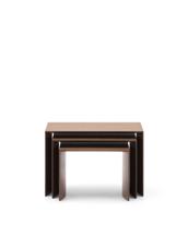 Столик La Forma (ех Julia Grup) Litto Комплект из 3-х столиков из орехового шпона с отделкой натурального цвета арт. 250938