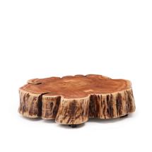 Столик La Forma (ех Julia Grup) Журнальный столик Tavine из массива акации с выбеленной отделкой, с колесами Ø85 см арт. 419817