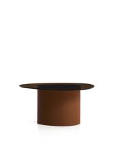 Столик La Forma (ех Julia Grup) Приставной столик Olir из коричневой стали и закаленного стекла, 82 x 74 см арт. 482449