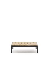 Столик La Forma (ех Julia Grup) Журнальный столик Sorells из серого алюминия и тикового дерева 89 x 91 см арт. 253947