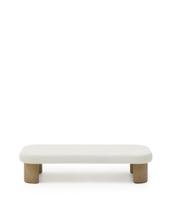 Столик La Forma (ех Julia Grup) Журнальный столик Labra из цемента и акации 140 x 70 см арт. 262269