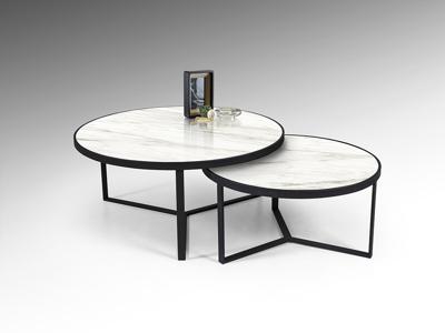 Столик Schuller Набор столиков Naira из меламина с отделкой белый мрамор арт. 189907