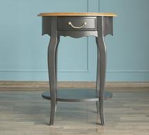Столик Этажерка Овальный столик "Leontina Black" арт ST9331BLK арт. ST9331BLK