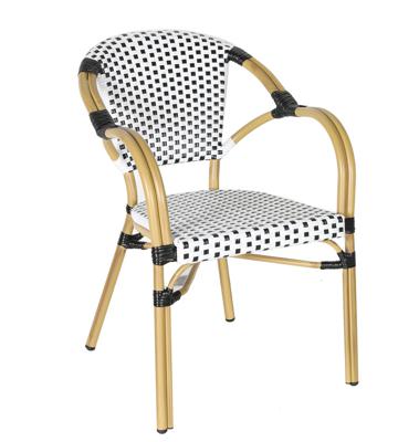 Стул 4SIS "Кабри" плетеный стул из искусственного ротанга, цвет черный арт. ZF2100C black