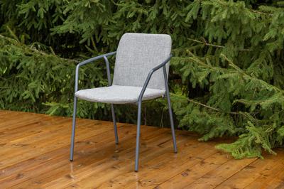 Стул 4SIS "Марокко" стул из текстилена nanotex, алюминиевый каркас, цвет серый арт. 1-101360-RAL7024