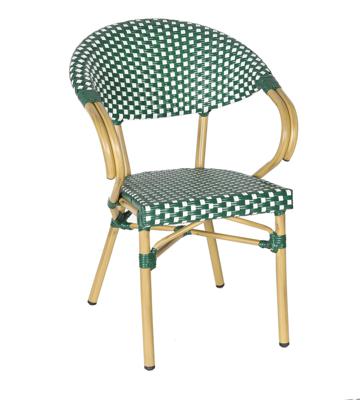 Стул 4SIS "Грас" плетеный стул из искусственного ротанга, цвет зеленый арт. ZF2049C green