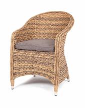 Стул 4SIS "Равенна" плетеное кресло из искусственного ротанга (гиацинт), цвет соломенный арт. YH-C1103W TW