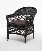 Стул 4SIS "Сицилия" плетеный стул из искусственного ротанга, цвет графит арт. YH-C1620W graphite