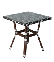 Стул 4SIS "Кабри" плетеный стол из искусственного ротанга, цвет черно-белый арт. ZF2103T Black