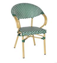 Стул 4SIS "Грас" плетеный стул из искусственного ротанга, цвет зеленый арт. ZF2049C green
