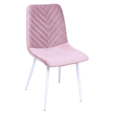 Стул AksHome Стул VIOLIN, пыльная роза велюр/белый арт. ZN-173089