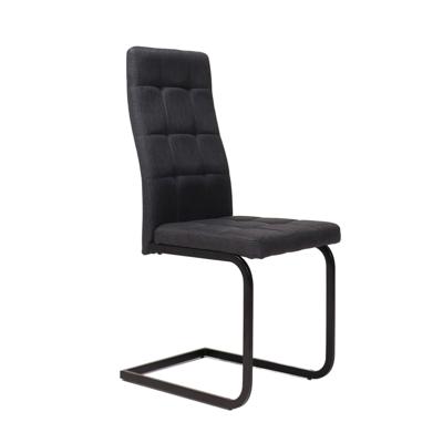 Стул AksHome Стул OXFORD, темно-серая ткань Seattle-007/черный арт. ZN-381485