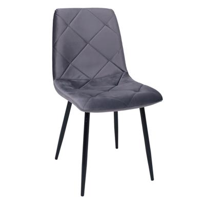 Стул AksHome Стул GILL, темно-серый велюр/черный арт. ZN-173086